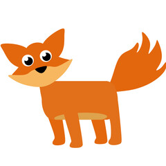 Obraz premium red fox cartoon