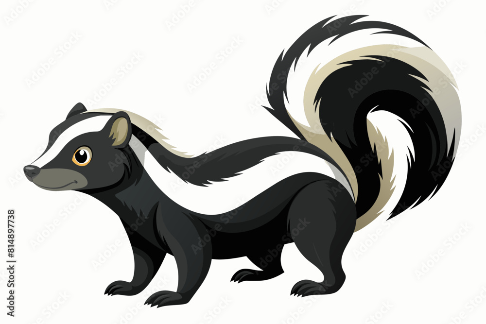 Canvas Prints skunk cartoon vector illustration