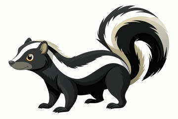 skunk cartoon vector illustration