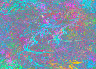 Colorful curvy lines, color waves, curve background design.