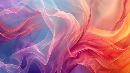 Vibrant Abstract Waves Background, Vivid Colors Flow in Elegant Motion Suitable for Modern Design and Artistic Concepts 8K Wallpaper High-resolution