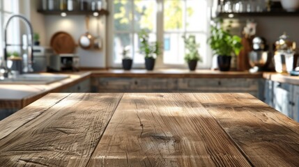 A vintage wooden table and chairs in an empty room with wooden floors and wallpapered walls