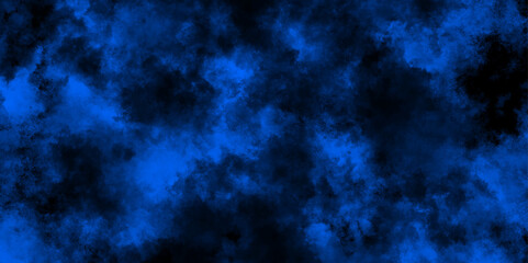 Abstract dark blue smoke background, navy blue watercolor and paper texture. beautiful dark hand drawn by brush cloudy sky background. Dark blue background for wallpaper and creative design.