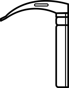 recommend clip art: Laryngoscope outline vector icon