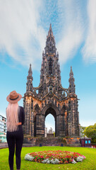 Obraz premium View of Scott Monument - Edinburgh, Scotland