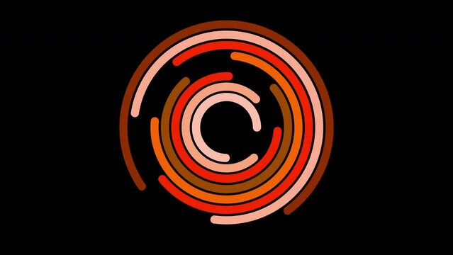 Vibrant and dynamic logo animations featuring colorful circles and swirls on a black background, including a unique design with the letter c in the middle. Perfect for adding a touch of creativity to