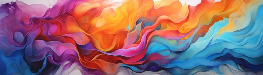 Vibrant image of entrepreneurial abstracts, a canvas where bold strokes and vivid colors blend to represent the dynamic nature of startup culture