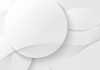 Abstract gradient white and grey template decoration artwork, overalp with mesh stripe wavy artwork background.