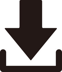 Download flat vector icon. install .download. Upload. Load symbol simple flat vector illustration