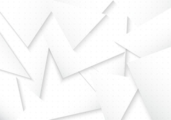 Abstract gradient white triangles template design with gradient white and grey pattern design decoration artwork.