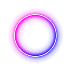 Neon rectangle frame. glowing outline shapes . Vector abstract background Illustration.