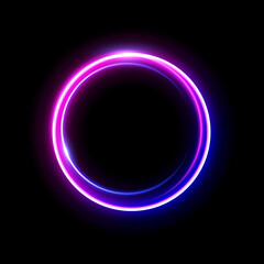 Neon rectangle frame. glowing outline shapes . Vector abstract background Illustration.