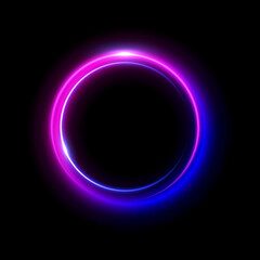 Neon rectangle frame. glowing outline shapes . Vector abstract background Illustration.