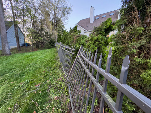 Broken Fence from Tornado Damage in MIchigan