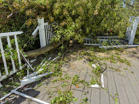 Damage to Home from Michigan Tornado