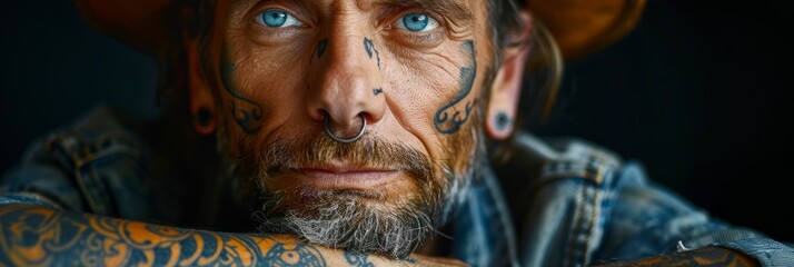 male anthropologist analyzing the cultural significance of tattoos in different societies