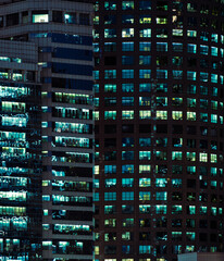 building in night