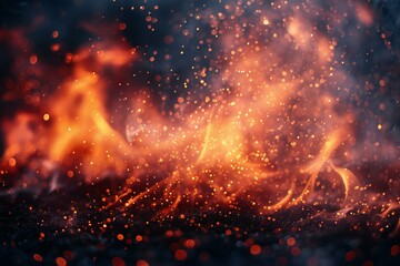 Depicting a orange fire images, abstract flame pictures, background, texture-based