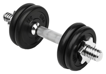 Fototapeta premium Professional gym barbell isolated on transparent background png