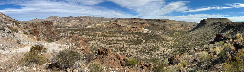 Desert panorama in Big Bend Ranch State Park, Texas