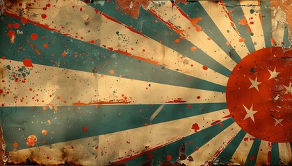 Classic retro background, nostalgic and vibrant, suitable for themed events or vintage marketing materials