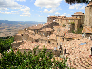 A view of the town of Volterra in Italy where the Twilight saga was set