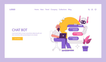 phygital. Flat Vector Illustration