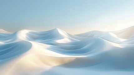 White abstract waves.