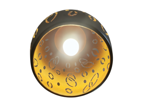 yin yang symbol with light 