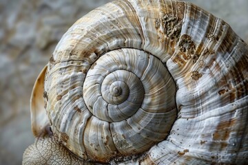 Exploring the Delicate Patterns within a Snails Shell, Unveiling the Complexities of Snail Shell Architecture