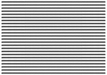 Fondo blanco con patrón de líneas negras horizontales con curvas y picos.