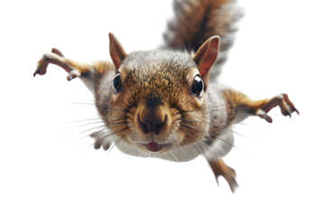 squirrel on white background