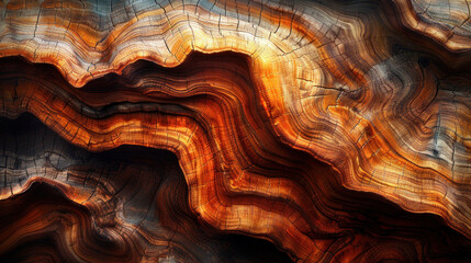 Brown wood texture creates a captivating abstract backdrop, blending earthy tones and intricate patterns for a harmonious visual experience.