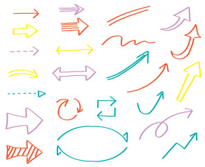 矢印素材集_カラーマーカー