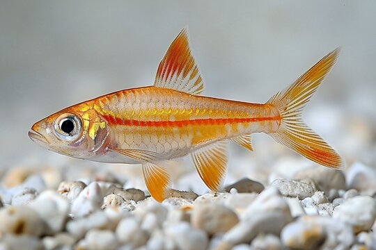 Baby swordtail fish drawing , high quality, high resolution