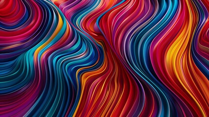 Abstract wavy colored lines 
