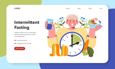 Fototapeta premium Dietary Trends. Flat Vector Illustration