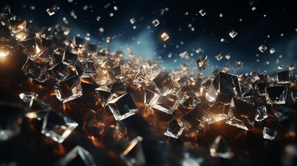 abstract background made of diamonds