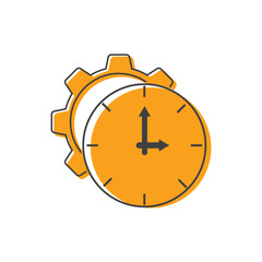 Clock and time icon