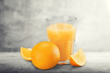 Refreshing ice tasty fruit tea drink