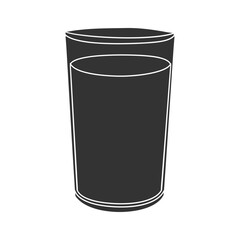 Milk Icon Silhouette Illustration. Drinks Vector Graphic Pictogram Symbol Clip Art. Doodle Sketch Black Sign.