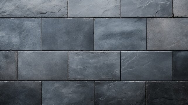 Overhead perspective of a seamless bluestone floor, simple and sturdy for minimalist aesthetics,