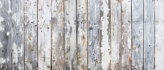 Rustic barn wood texture with distressed grain and faded paint for vintage backgrounds,