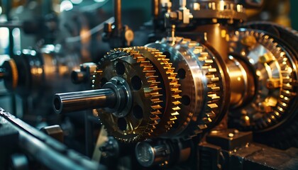 Fototapeta premium Capture the integration of AI in predictive maintenance for machinery