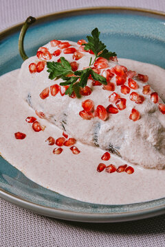 Chile en nogada, comida t&iacute;pica mexicana