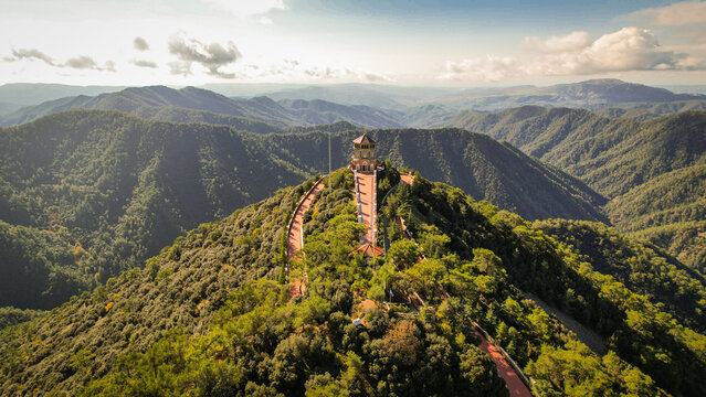 Monastyr Throni, Cypr, widok z Drona