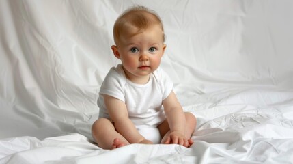 A Serene Infant's Studio Portrait