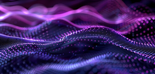 Noble purple and deep blue dot wave, mysterious and royal, perfect for majestic visuals.