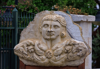 On the streets in Turkey in public places.
Plaster or marble sculptures and statues, decoration of urban architecture.