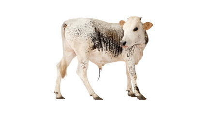 calf isolated on white background